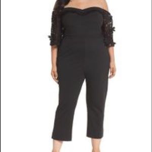 Lost Ink plus size black jumpsuit, size 3x